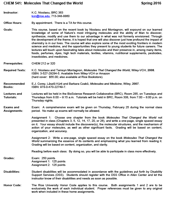 syllabus