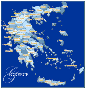 map of Greece